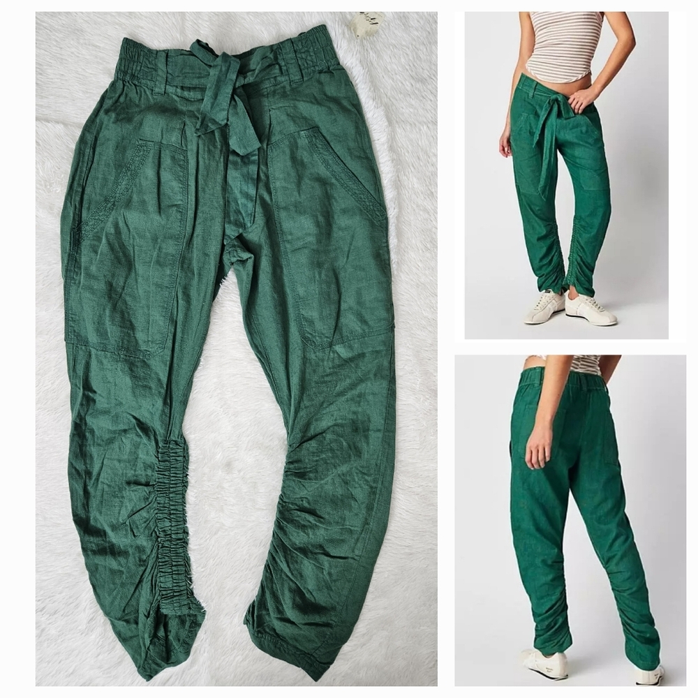 Free People Heart Of Gold Cinched Trousers Mermaid